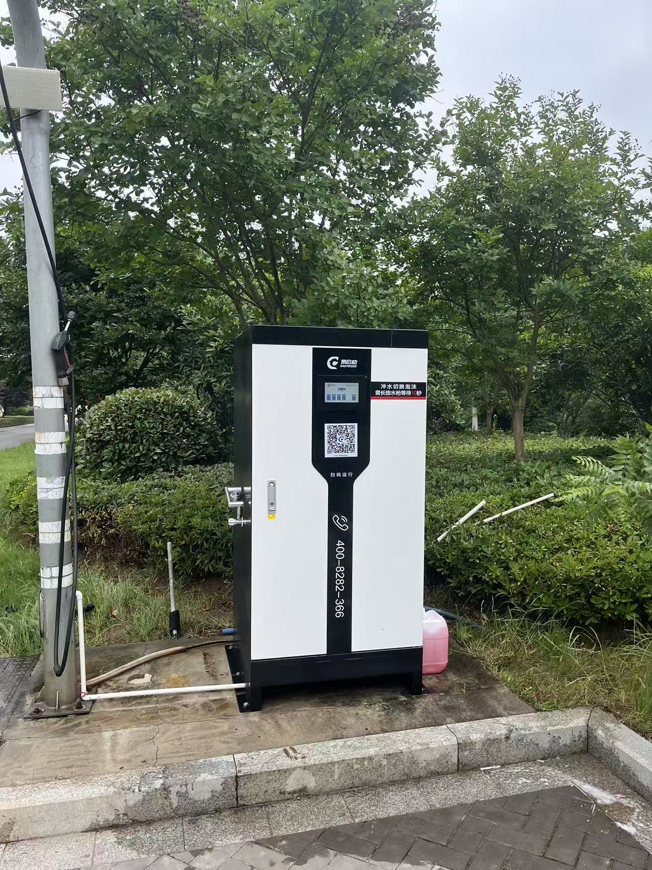 自助洗车机实地部署场景