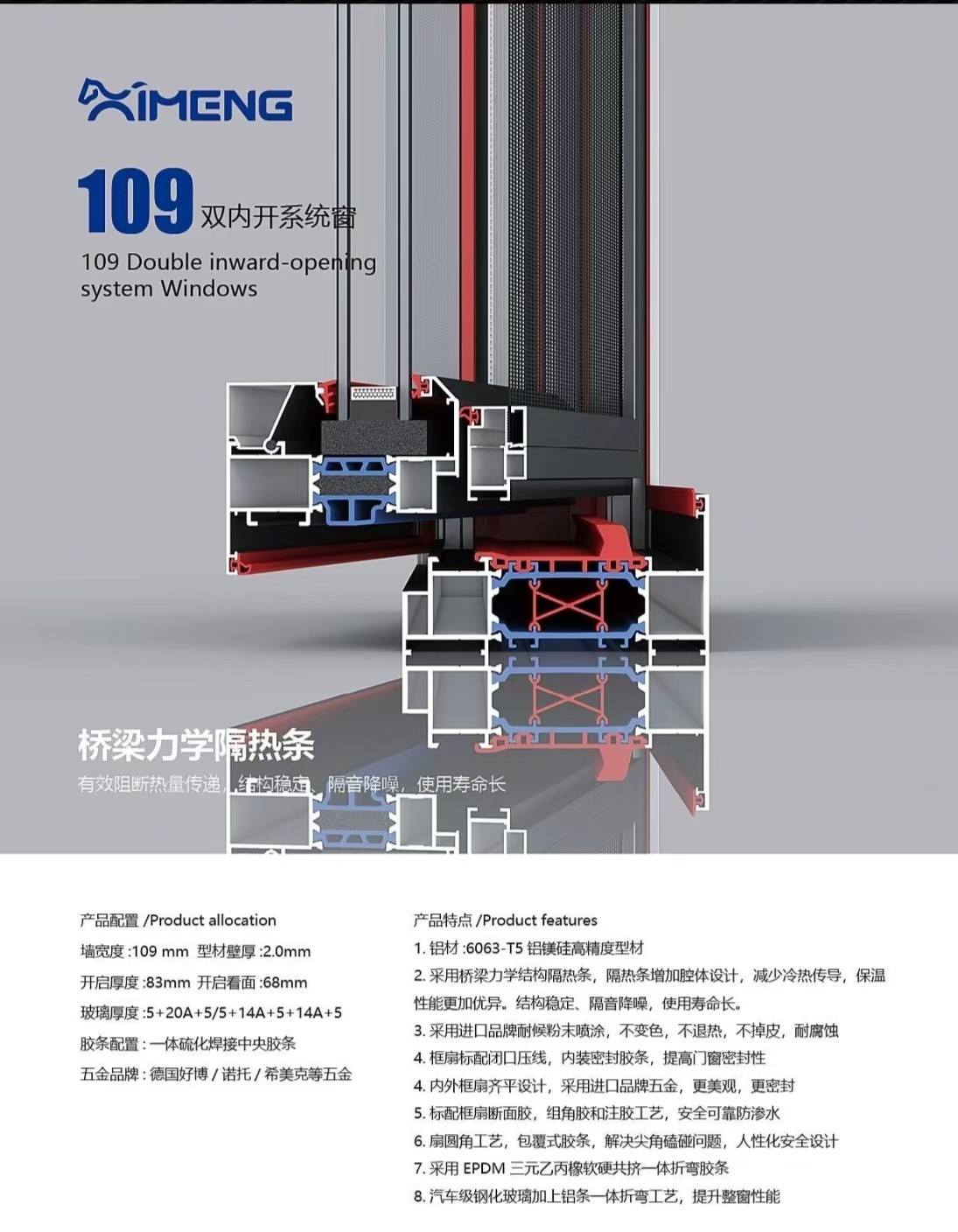 推拉窗轨道结构示意图