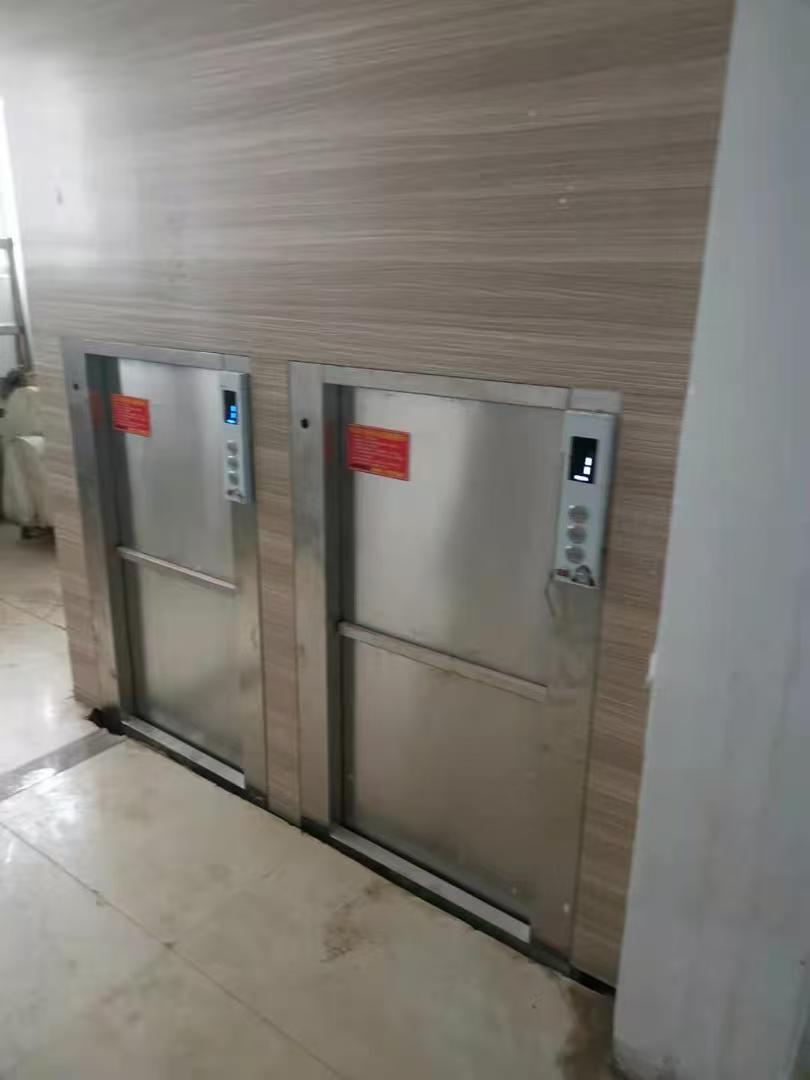 货梯结构剖面示意图