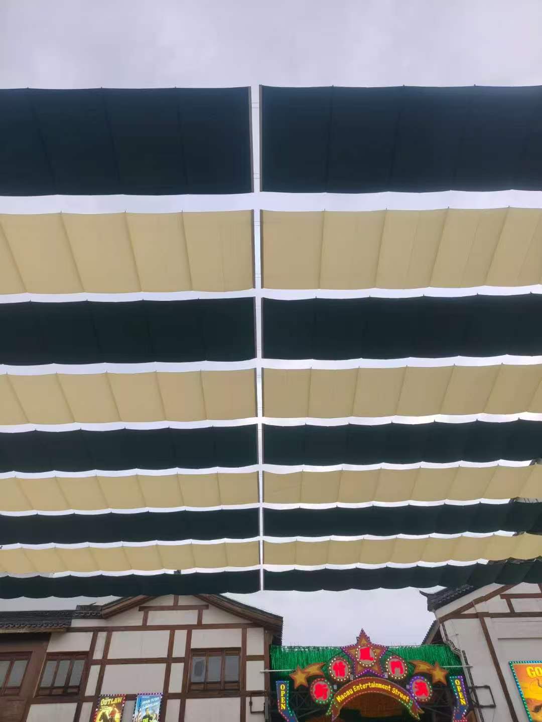 游泳馆遮阳系统实景