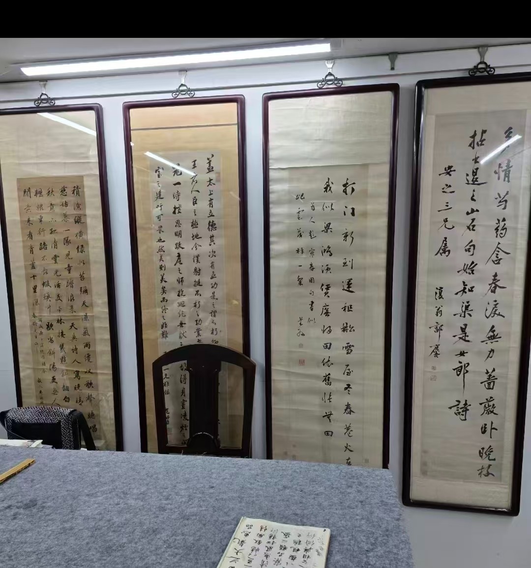金文碑帖处理现场